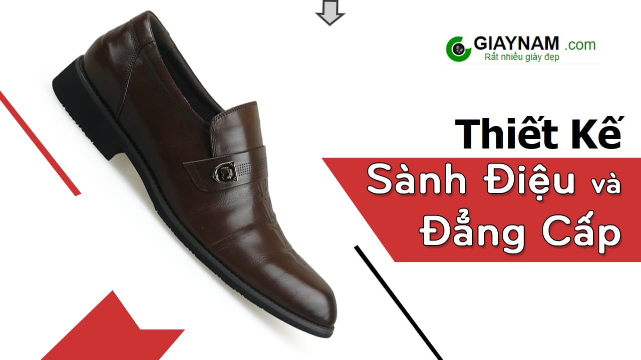Giày lười công sở quai ngang sành điệu